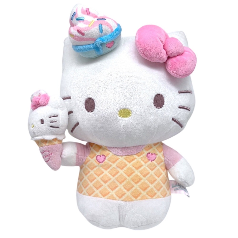 KidRobot Hello Kitty 13" Ice Cream‎ Cupcake Dress Plush